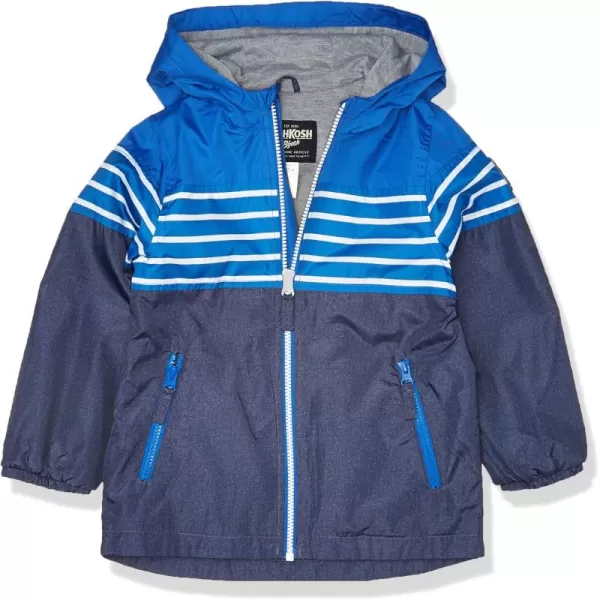imageOsh Kosh Boys Little JerseyLined Lightweight JacketNavy Stripe