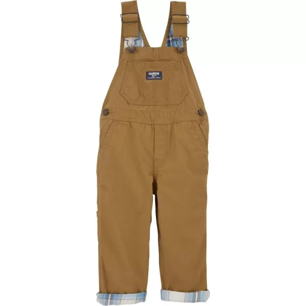 imageOshKosh BGosh Boy Worlds Best Overalls Khaki 3T