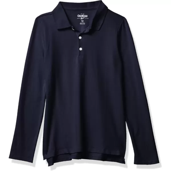 imageOshKosh BGosh Girls LongSleeve Uniform PoloDeep Navy