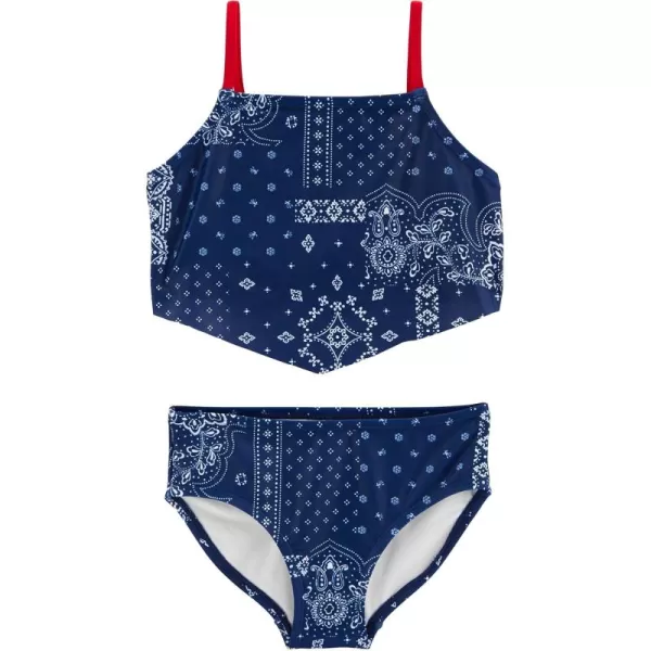 imageOshKosh BGosh Girls TwoPiece SwimwearIndigo Blue Bandana