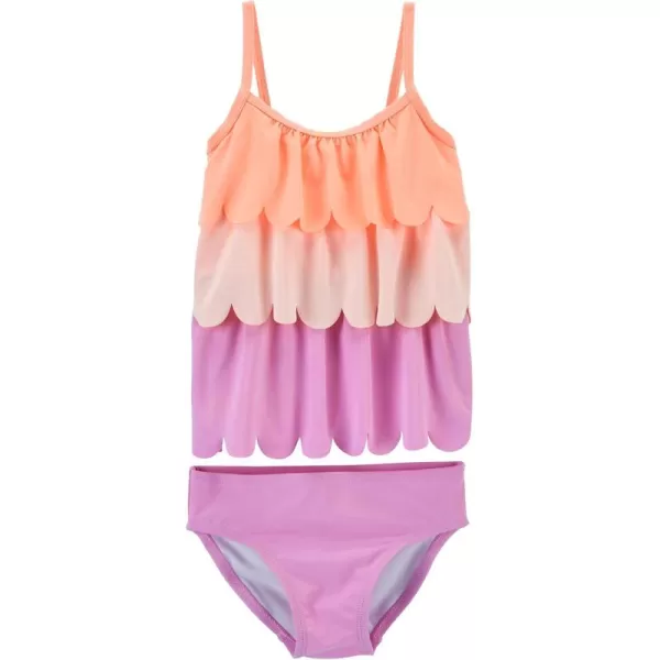 imageOshKosh BGosh Girls TwoPiece SwimwearLilac Tiered