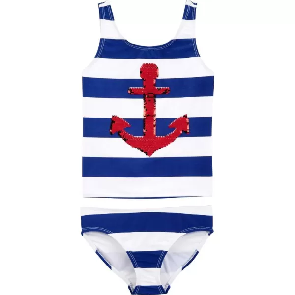 imageOshKosh BGosh Girls TwoPiece SwimwearSequin Anchor