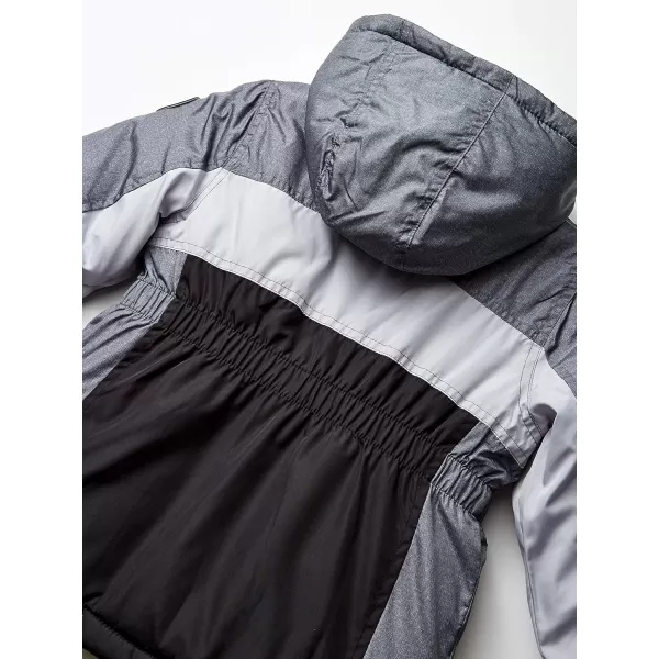 imageOsh Kosh boys Heavyweight Colorblock Puffer CoatGreySilverBlack