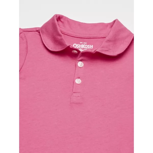 imageOshKosh BGosh Girls ShortSleeve Uniform PoloDynamite Pink Wash