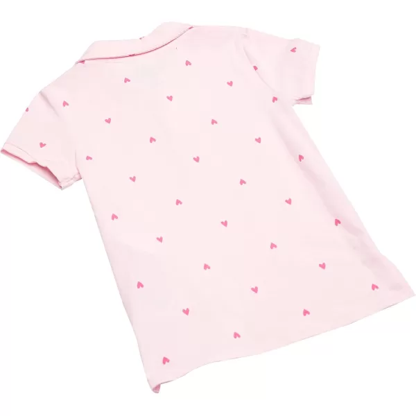 imageOshKosh BGosh Girls ShortSleeve Uniform PoloPink Schiffli