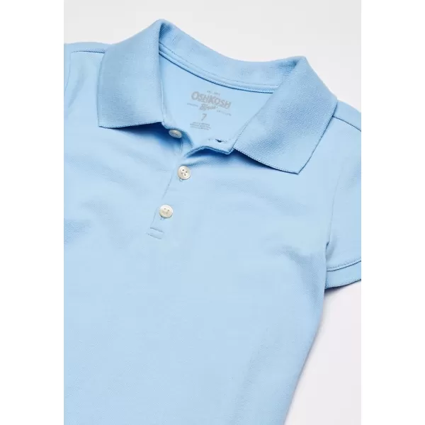 imageOshKosh BGosh Girls ShortSleeve Uniform PoloVery Blue Cloud