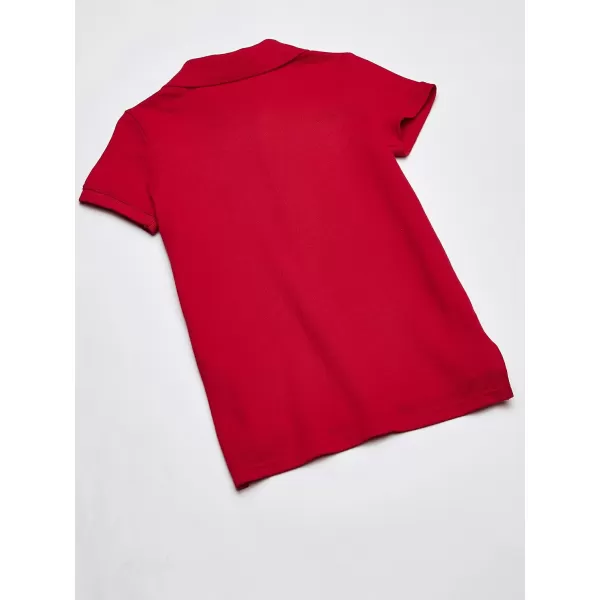 imageOshKosh BGosh Girls ShortSleeve Uniform PoloVery Red Sunset