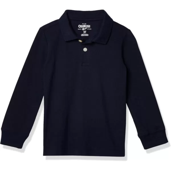 imageOshKosh BGosh Boys LongSleeve Uniform PoloDeep Navy