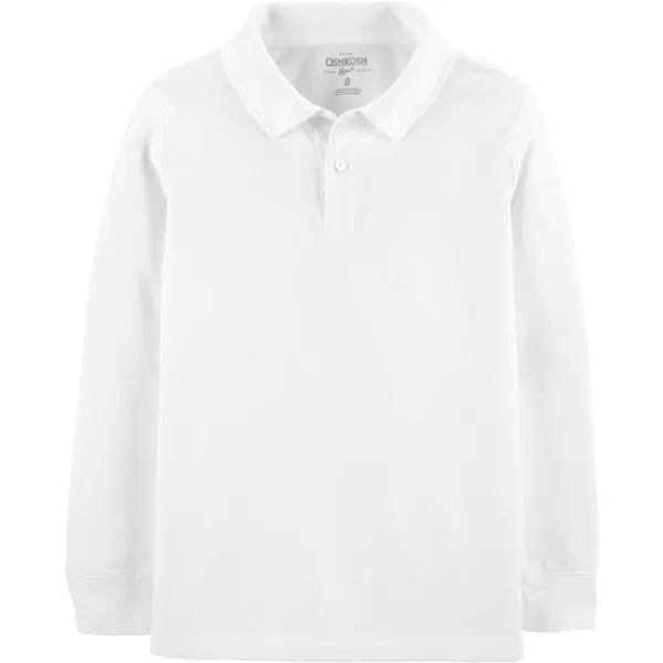 imageOshKosh BGosh Boys LongSleeve Uniform PoloIvory Kid