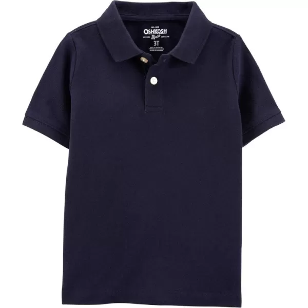 imageOshKosh BGosh Boys ShortSleeve Uniform PoloDeep Navy Toddler