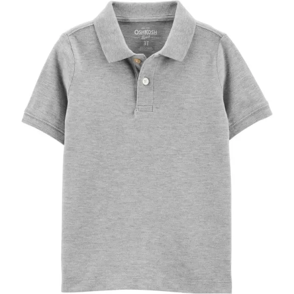 imageOshKosh BGosh Boys ShortSleeve Uniform PoloGrey Heather Toddler
