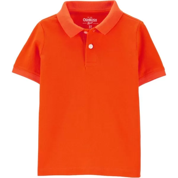 imageOshKosh BGosh Boys ShortSleeve Uniform PoloHazard Orange