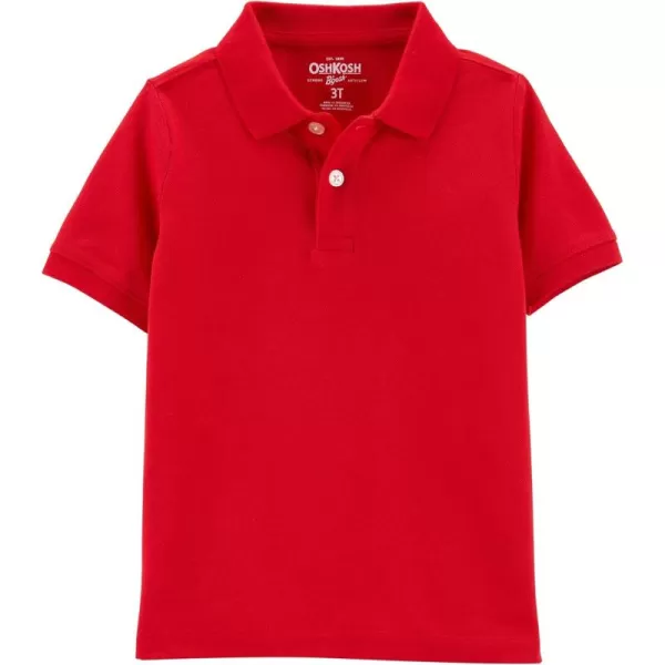 imageOshKosh BGosh Boys ShortSleeve Uniform PoloRuby Red Toddler