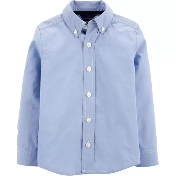 imageOshKosh BGosh Boys Toddler Long Sleeve Uniform ButtonfrontBlue Plaid