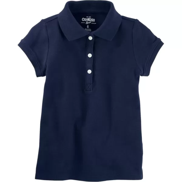 imageOshKosh BGosh Girls ShortSleeve Uniform PoloDeepnavy Blue