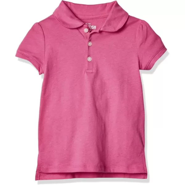 imageOshKosh BGosh Girls ShortSleeve Uniform PoloDynamite Pink Wash