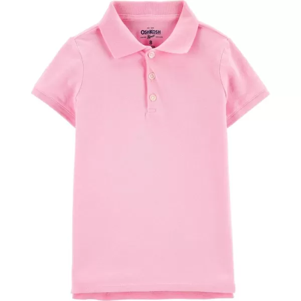 imageOshKosh BGosh Girls ShortSleeve Uniform PoloFlower Pot Pink