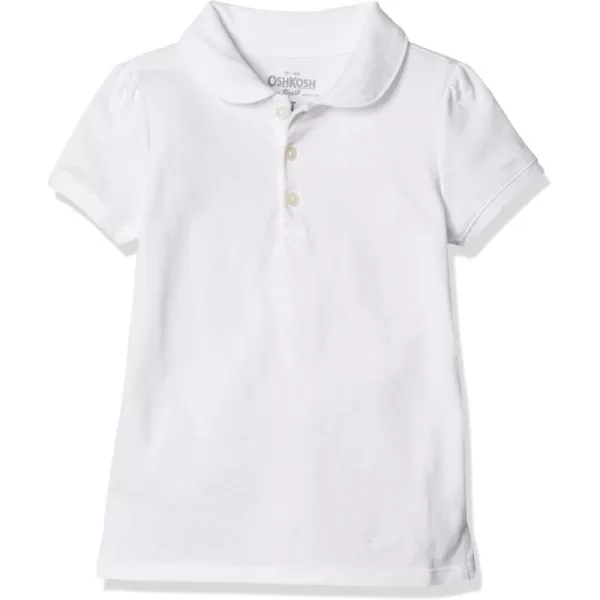 imageOshKosh BGosh Girls ShortSleeve Uniform PoloIvory White