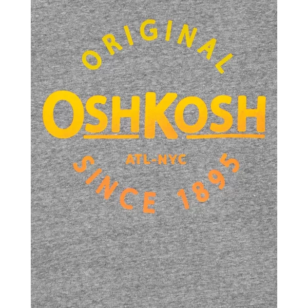 imageOshKosh BGosh Boys Toddler Long Sleeve Logo Tee Medium Heather Grey 3T
