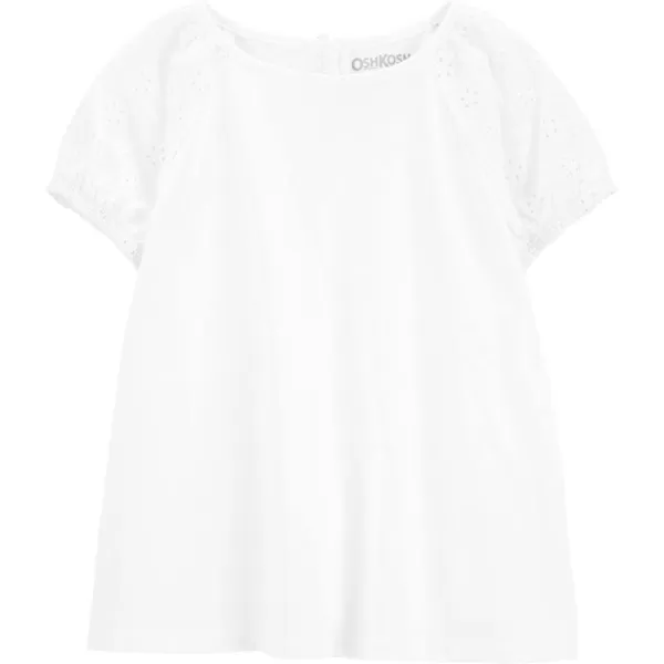 imageOshKosh BGosh Girls Fashion TopEyelet Ivory