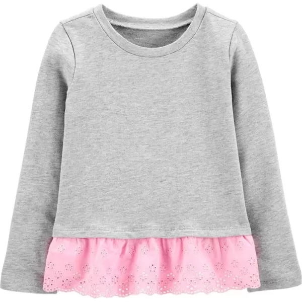 imageOshKosh BGosh Girls Fashion TopHeather Grey