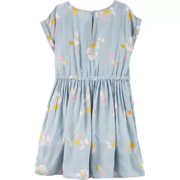 imageOshKosh BGosh Girls DressBlue Floral Print