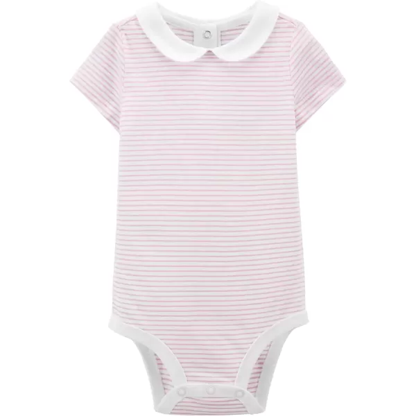 imageOshKosh BGosh babygirls Shortsleeve BodysuitPink Stripes