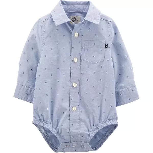 imageOshKosh BGosh Baby Boys BodysuitBlue Anchors