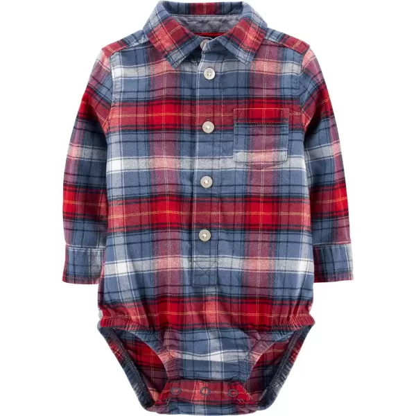 imageOshKosh BGosh Baby Boys BodysuitBlueRed Plaid