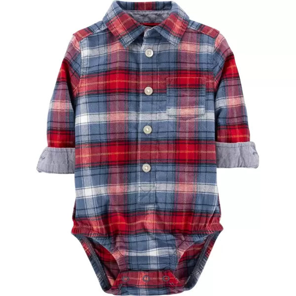 imageOshKosh BGosh Baby Boys BodysuitBlueRed Plaid