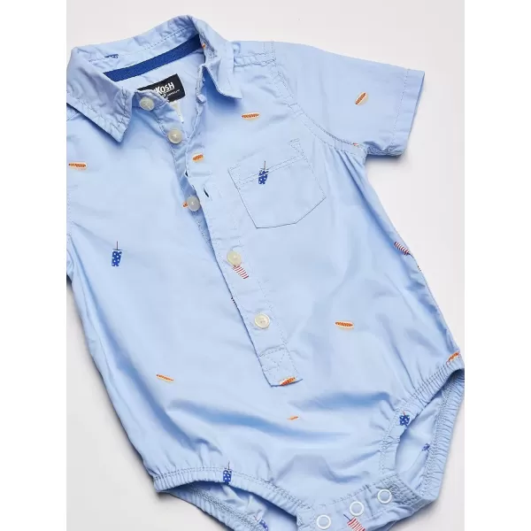 imageOshKosh BGosh Baby Boys BodysuitFood Print