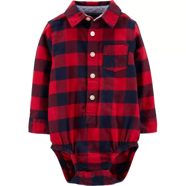 imageOshKosh BGosh Baby Boys BodysuitRed Buffalo Plaid
