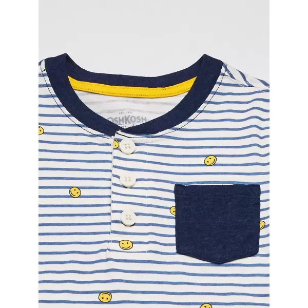 imageOshKosh BGosh Boys Pocket Henley Smiley Stripe 3T