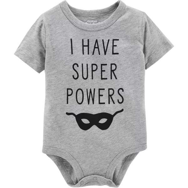 imageOshKosh BGosh babyboys BodysuitGrey