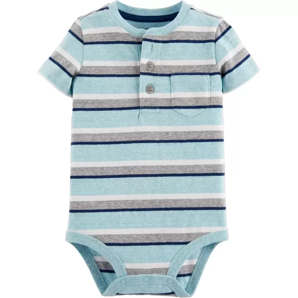 imageOshKosh BGosh babyboys BodysuitTourist Blue Stripe