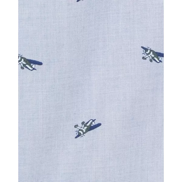 imageOshKosh BGosh babyboys Buttonfront BodysuitshirtBlue Plane