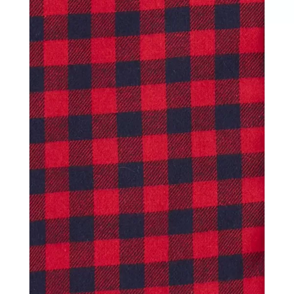 imageOshKosh BGosh babyboys Buttonfront BodysuitshirtDark Red Plaid