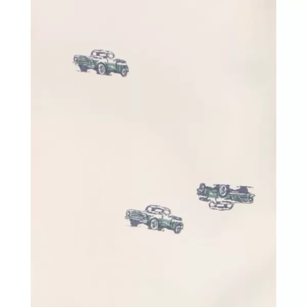 imageOshKosh BGosh babyboys Buttonfront BodysuitshirtWhite Truck Print