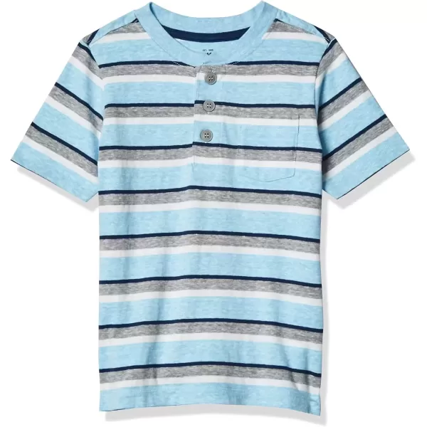 imageOshKosh BGosh boys Pocket Tee Henley Shirt Tourist Blue Stripe 3T US