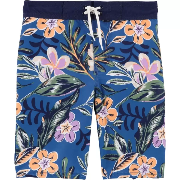 imageOshKosh BGosh Boys Swim Trunks Blue Floral 10