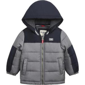 imageOSHKOSH BGOSH Baby Boys FleeceLined Hooded Puffer Jacket Winter CoatGrey