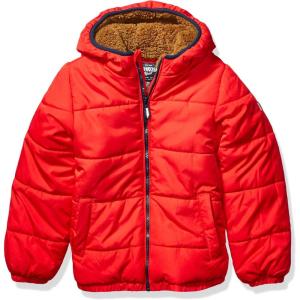 imageOshKosh BGosh Boys Heavyweight Winter Jacket with Sherpa LiningRed Alert