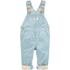 imageOshKosh BGosh Girls Worlds Best Overalls Green Floral 18M