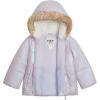 imageOSHKOSH BGOSH Baby Girls Warm Winter Parka Coat with Faux Fur SherpaLined HoodLilac