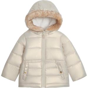 imageOSHKOSH BGOSH Baby Girls Warm Winter Parka Coat with Faux Fur SherpaLined HoodKhaki