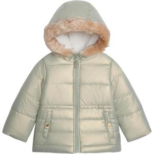 imageOSHKOSH BGOSH Baby Girls Warm Winter Parka Coat with Faux Fur SherpaLined HoodSage
