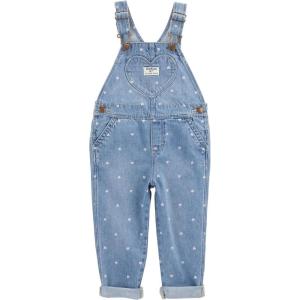 imageOshKosh BGosh Girls Worlds Best Overalls Blue Heart 5T