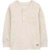 imageOSHKOSH BGOSH Boys Long Sleeve Henley Oatmeal 2T