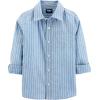 imageOSHKOSH BGOSH Boys Long Sleeve Woven Buttonfront ShirtBlue Stripe Print