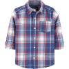 imageOSHKOSH BGOSH Boys Long Sleeve Woven Buttonfront ShirtBlueRed Plaid